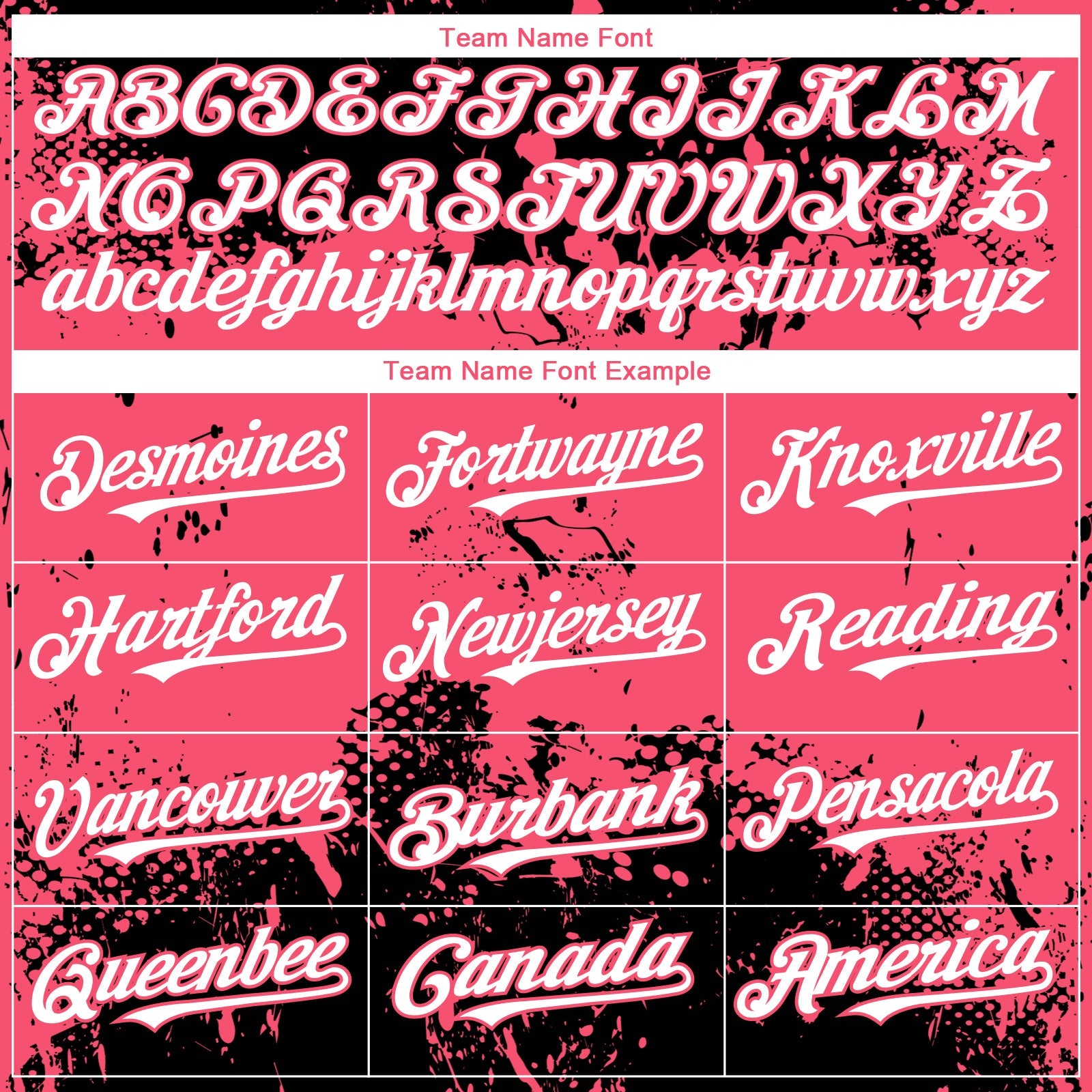 Custom Black White-Neon Pink 3D Pattern Design Abstract Splatter Grunge Paint Authentic Baseball Jersey