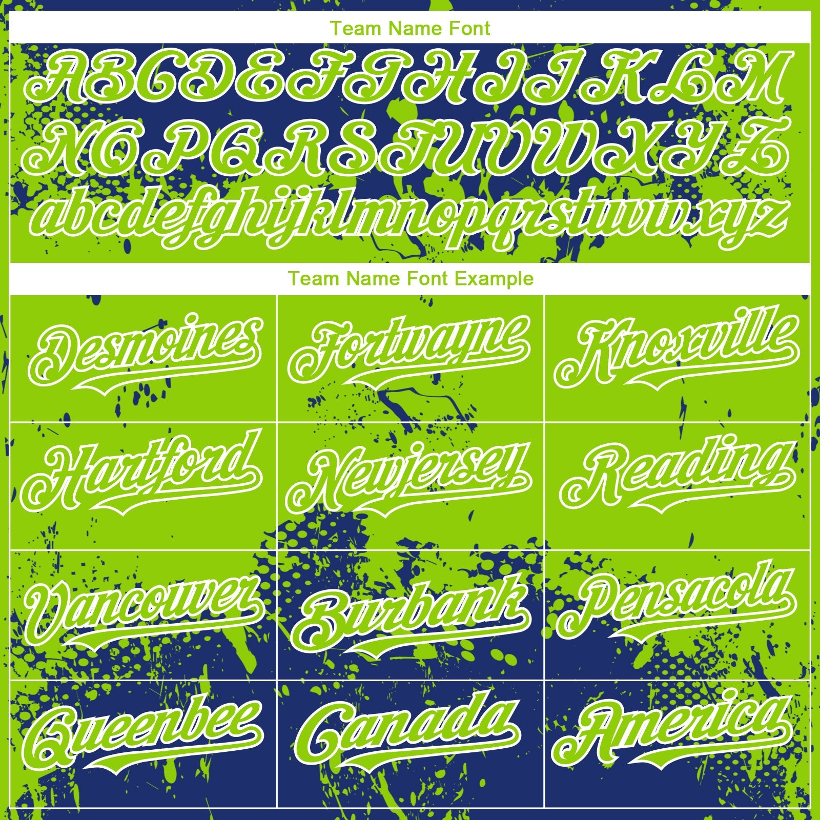 Custom Royal Neon Green-White 3D Pattern Design Abstract Splatter Grunge Paint Authentic Baseball Jersey