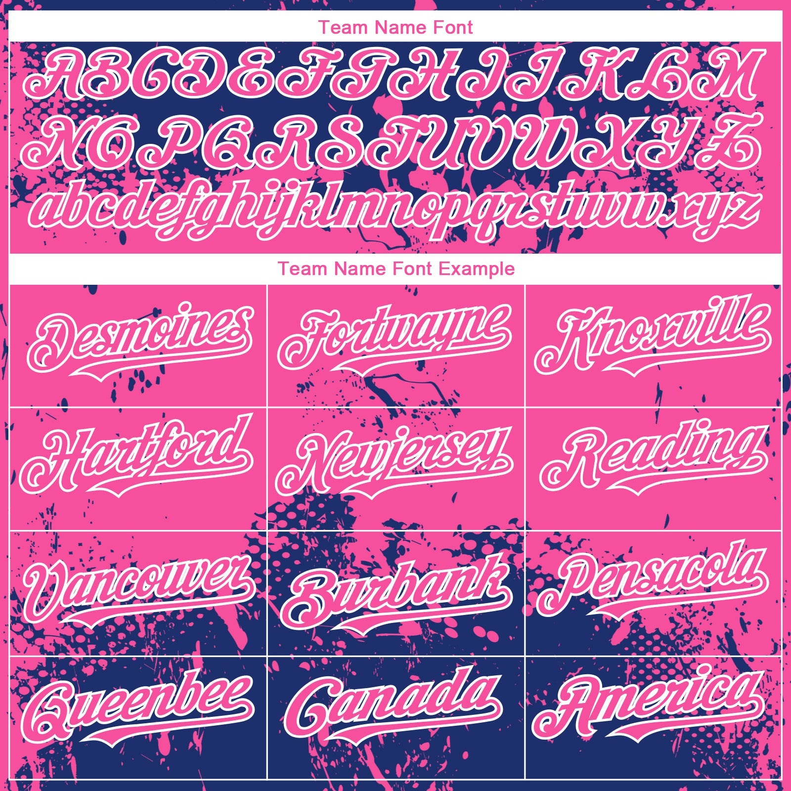 Custom Royal Pink-White 3D Pattern Design Abstract Splatter Grunge Paint Authentic Baseball Jersey