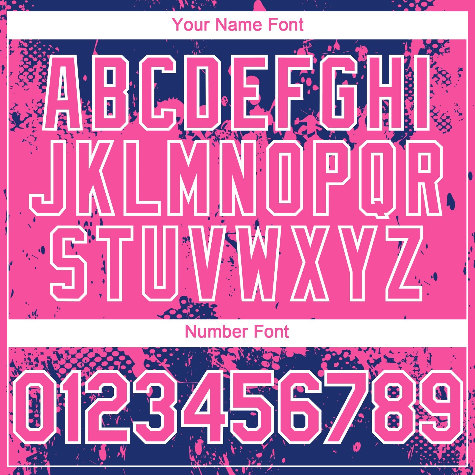 Custom Royal Pink-White 3D Pattern Design Abstract Splatter Grunge Paint Authentic Baseball Jersey