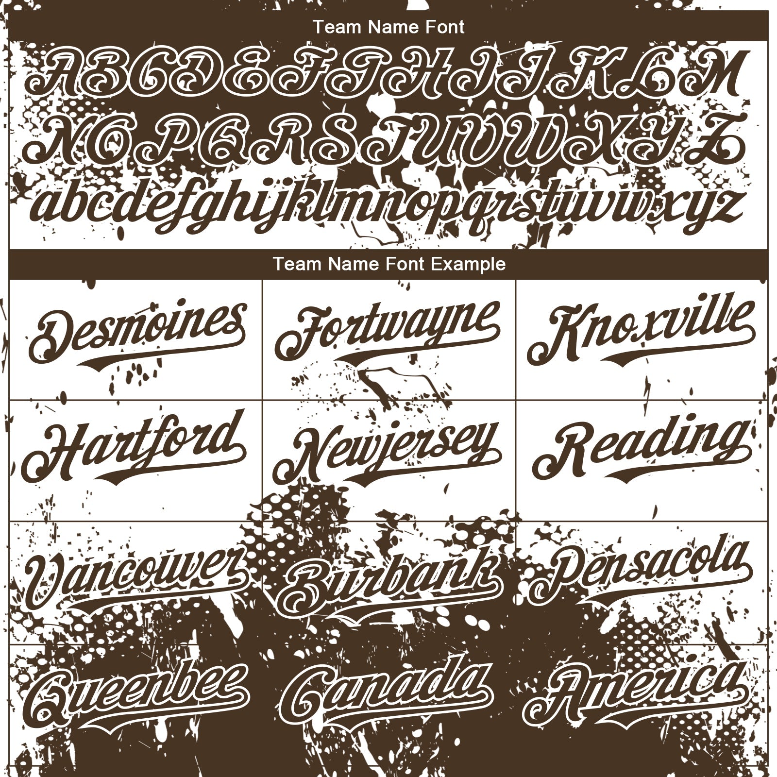 Custom Brown White 3D Pattern Design Abstract Splatter Grunge Paint Authentic Baseball Jersey