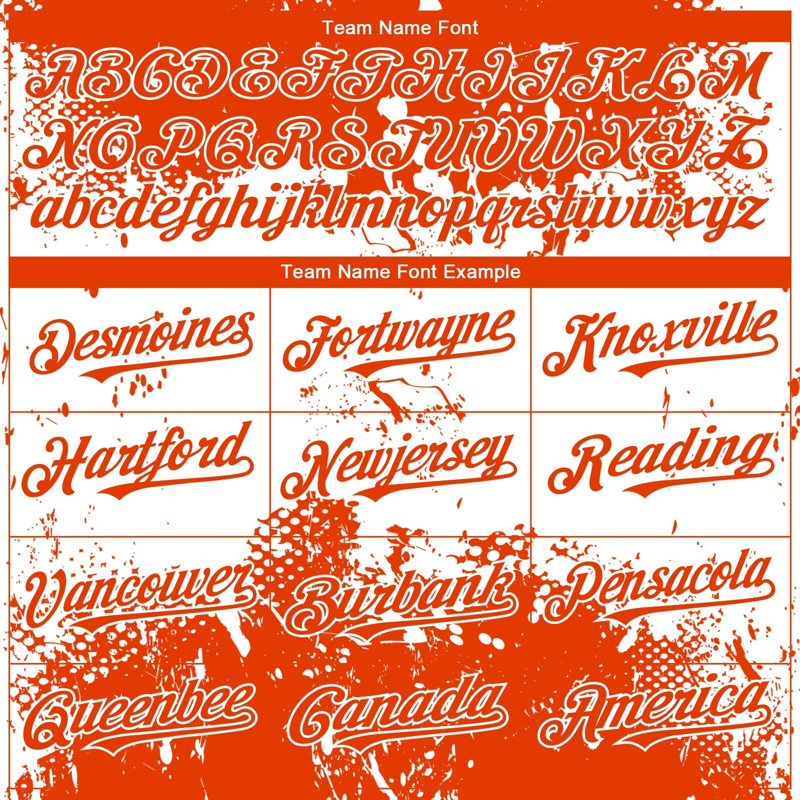 Custom Orange White 3D Pattern Design Abstract Splatter Grunge Paint Authentic Baseball Jersey