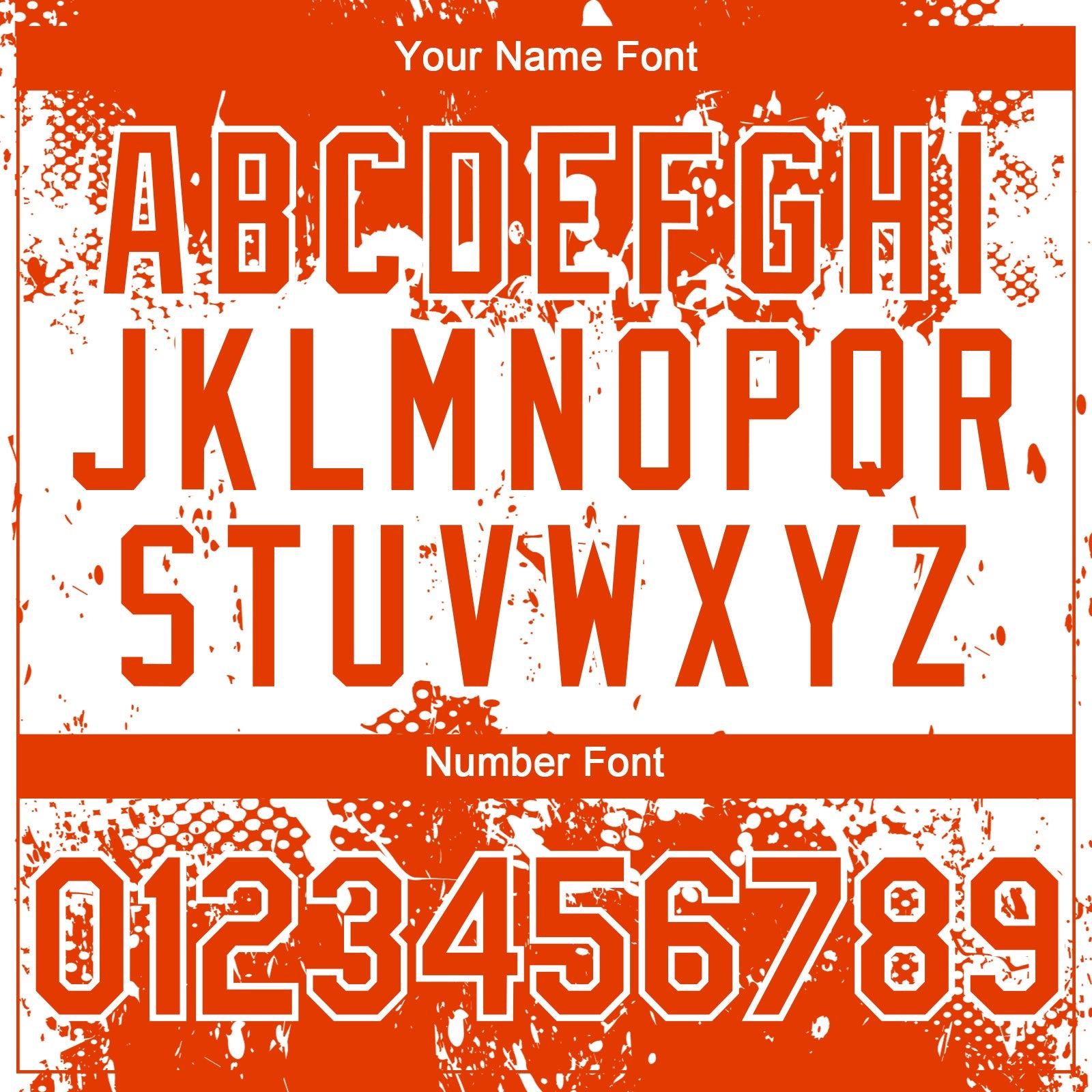 Custom Orange White 3D Pattern Design Abstract Splatter Grunge Paint Authentic Baseball Jersey