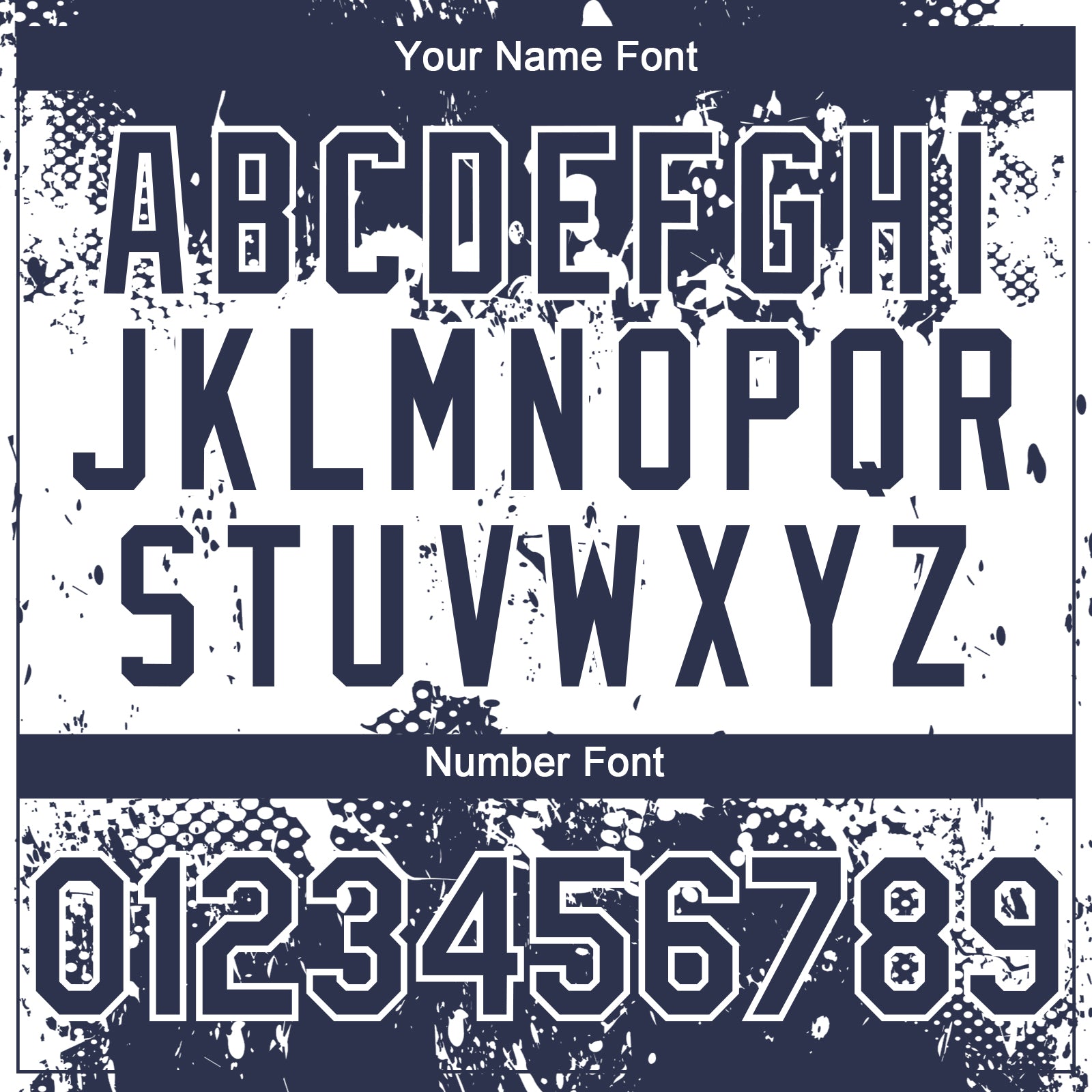 Custom Navy White 3D Pattern Design Abstract Splatter Grunge Paint Authentic Baseball Jersey