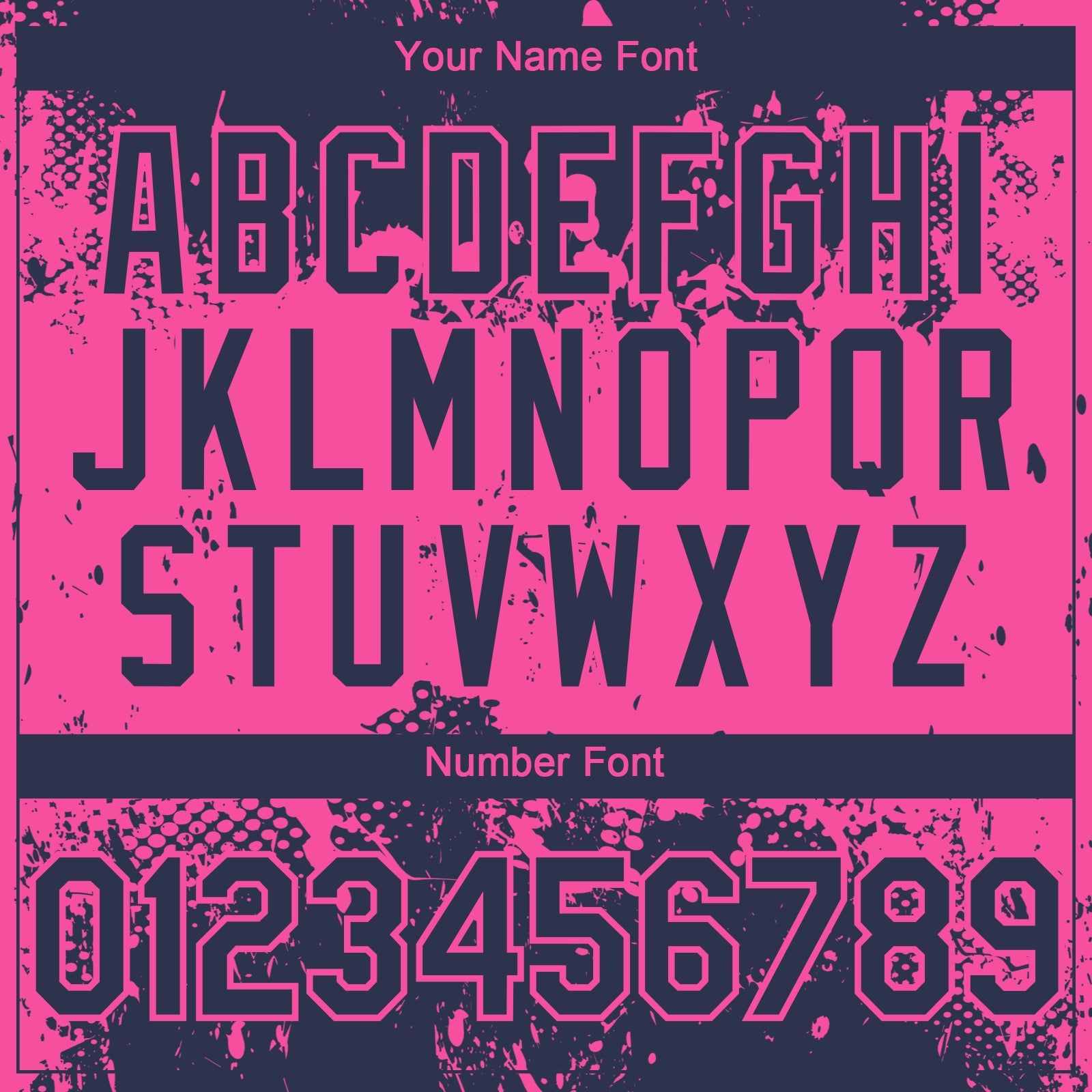 Custom Navy Pink 3D Pattern Design Abstract Splatter Grunge Paint Authentic Baseball Jersey