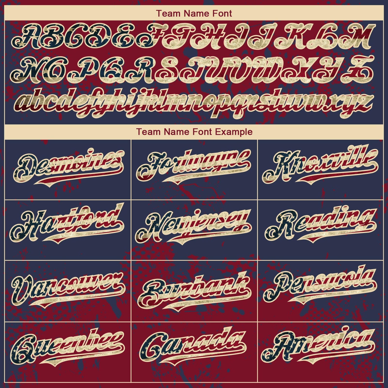 Custom Crimson Vintage USA Flag Navy-Cream 3D Pattern Design Abstract Splatter Grunge Paint Authentic Baseball Jersey