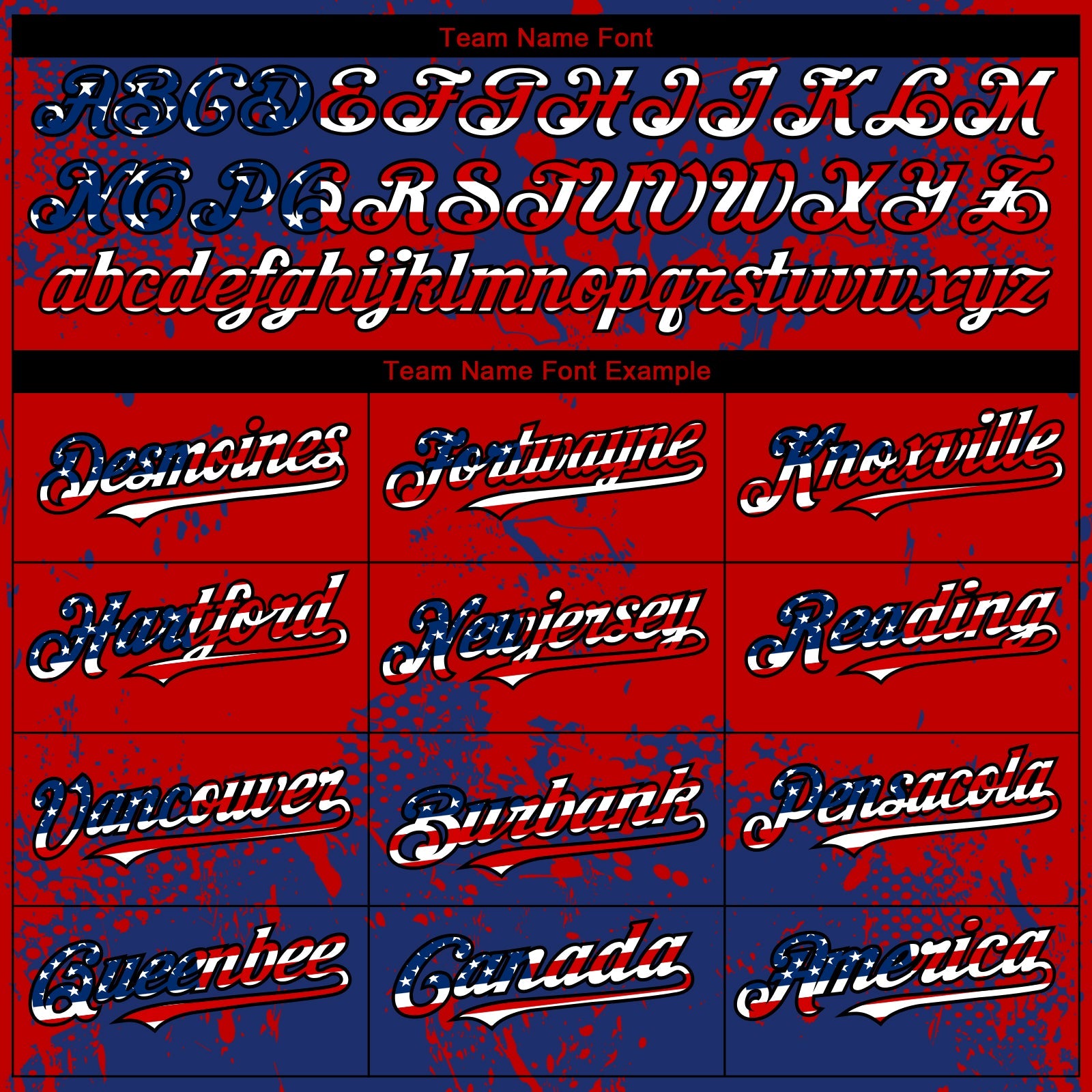 Custom Royal USA Flag Red-Black 3D Pattern Design Abstract Splatter Grunge Paint Authentic Baseball Jersey