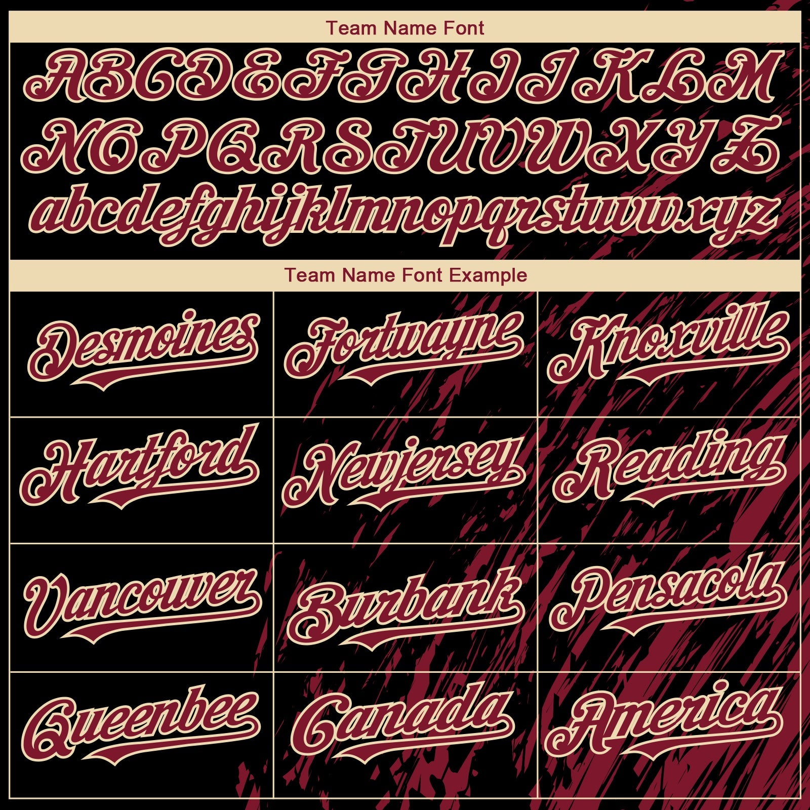 Custom Black Crimson-Cream 3D Pattern Design Paint Stroke Grunge Streak Authentic Baseball Jersey