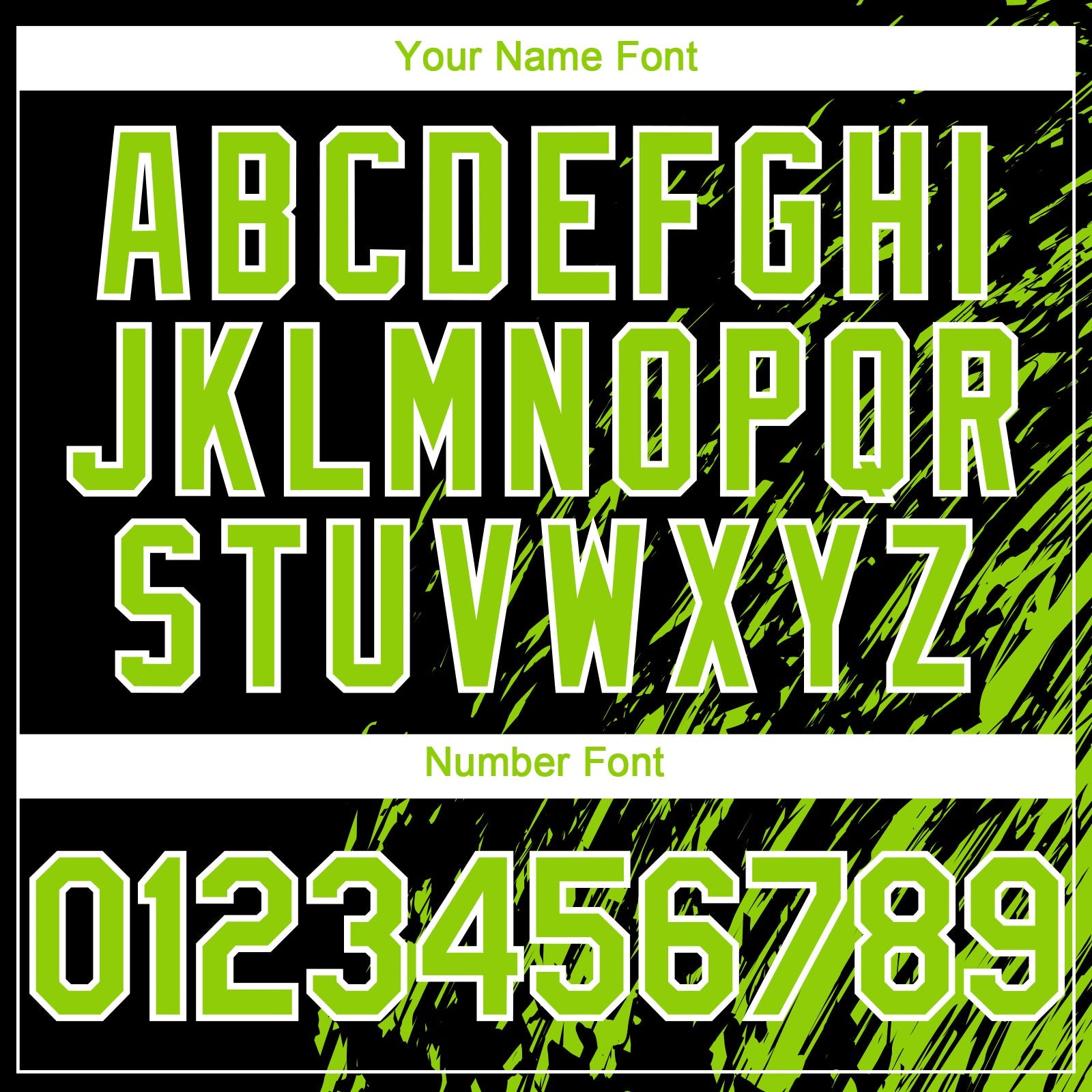 Custom Black Neon Green-White 3D Pattern Design Paint Stroke Grunge Streak Authentic Baseball Jersey