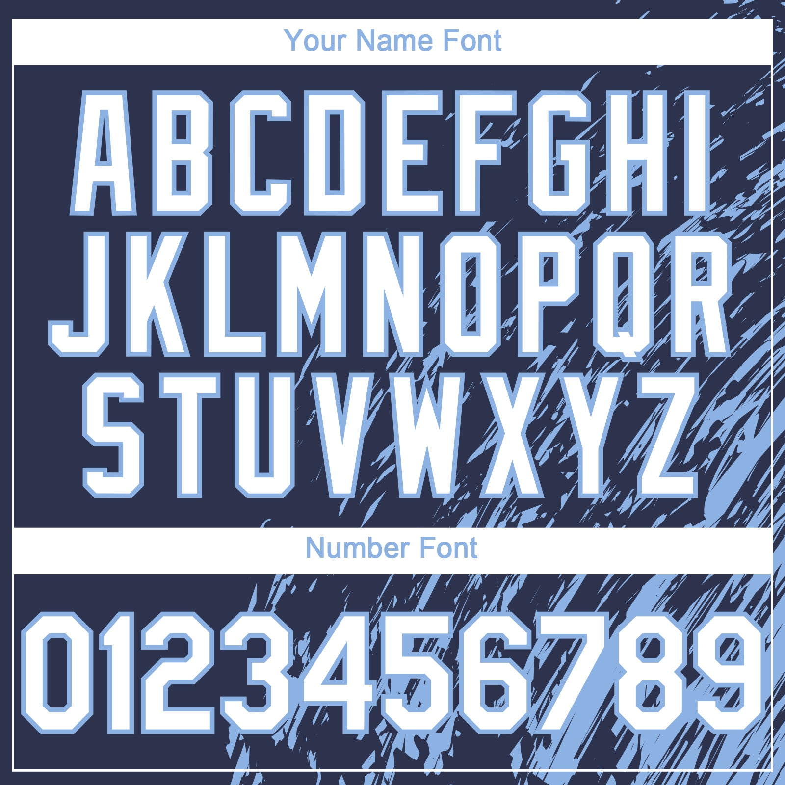 Custom Navy White-Light Blue 3D Pattern Design Paint Stroke Grunge Streak Authentic Baseball Jersey