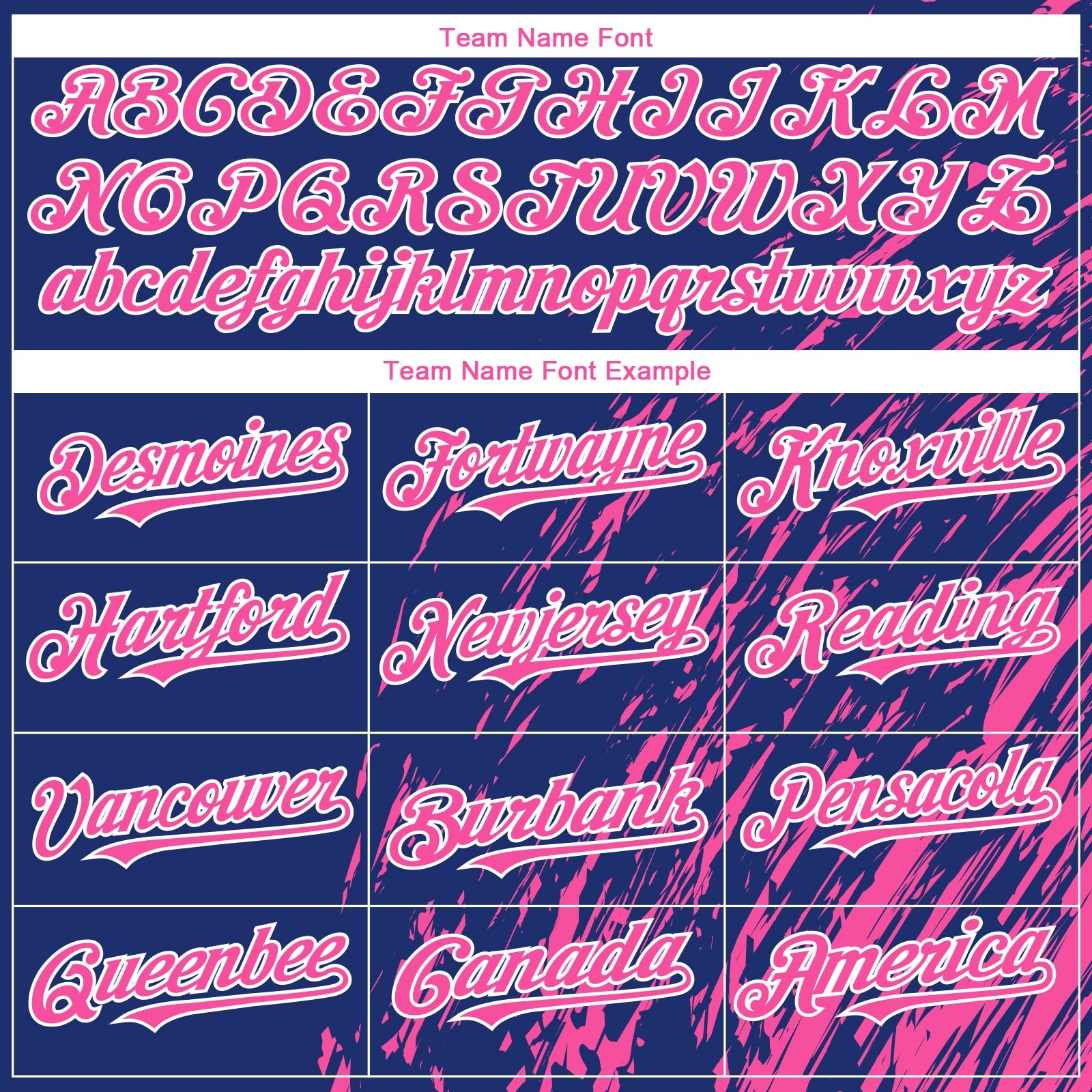 Custom Royal Pink-White 3D Pattern Design Paint Stroke Grunge Streak Authentic Baseball Jersey