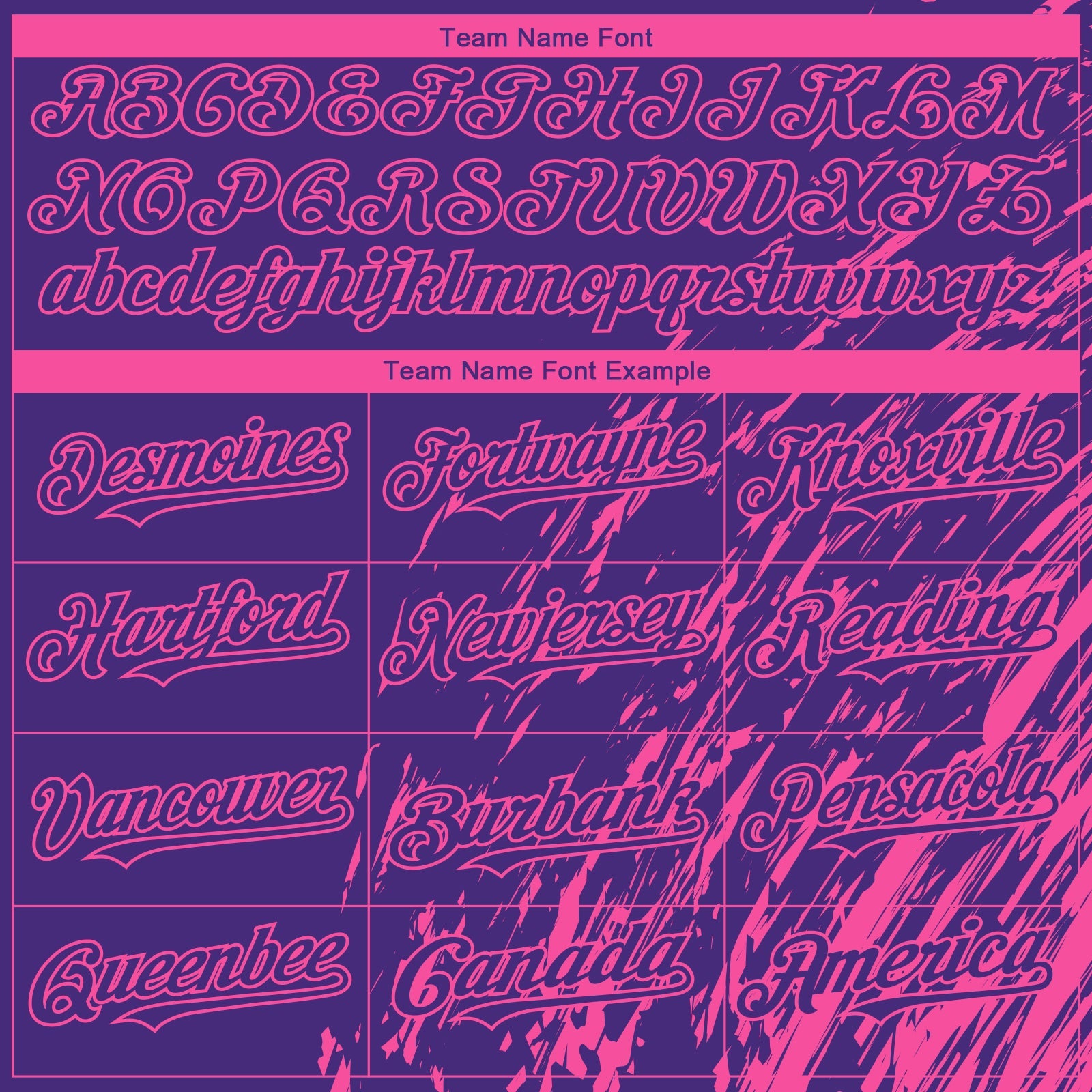 Custom Purple Pink 3D Pattern Design Paint Stroke Grunge Streak Authentic Baseball Jersey