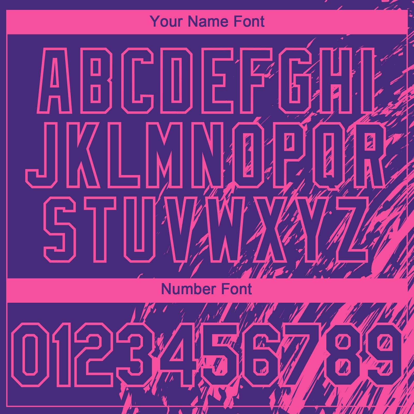 Custom Purple Pink 3D Pattern Design Paint Stroke Grunge Streak Authentic Baseball Jersey