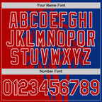 Custom Royal Red-White 3D Pattern Design Hawaii Palm Trees Tropical Coconut Authentic Baseball Jersey