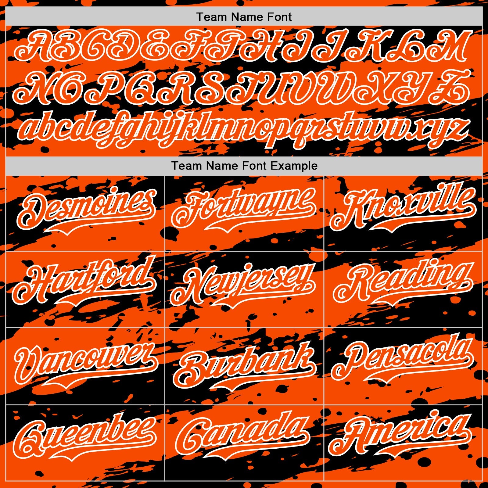 Custom Orange Black-White 3D Pattern Design Paint Splash Stripe Authentic Baseball Jersey