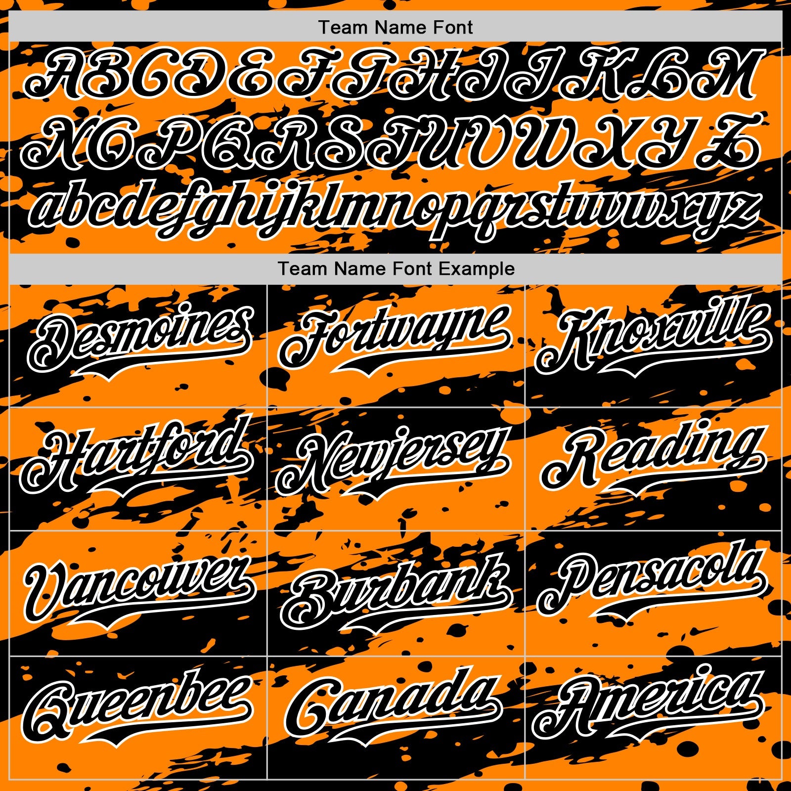 Custom Bay Orange Black-White 3D Pattern Design Paint Splash Stripe Authentic Baseball Jersey