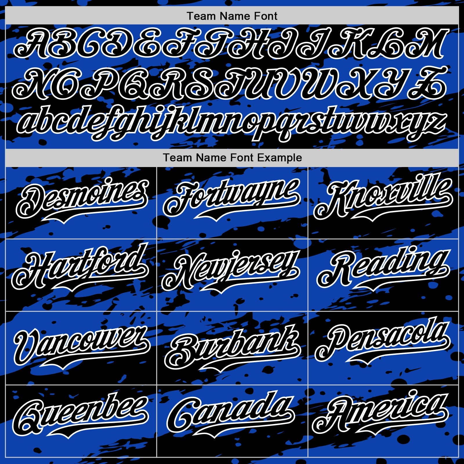 Custom Thunder Blue Black-White 3D Pattern Design Paint Splash Stripe Authentic Baseball Jersey