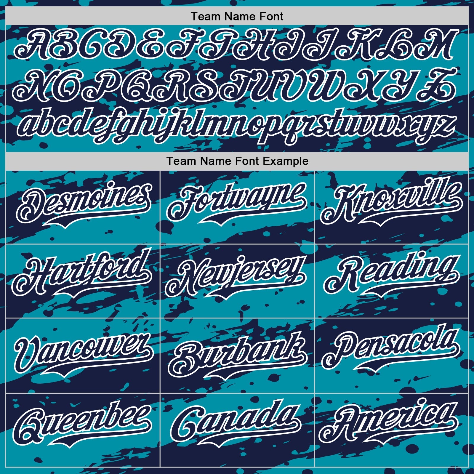 Custom Teal Navy-White 3D Pattern Design Paint Splash Stripe Authentic Baseball Jersey