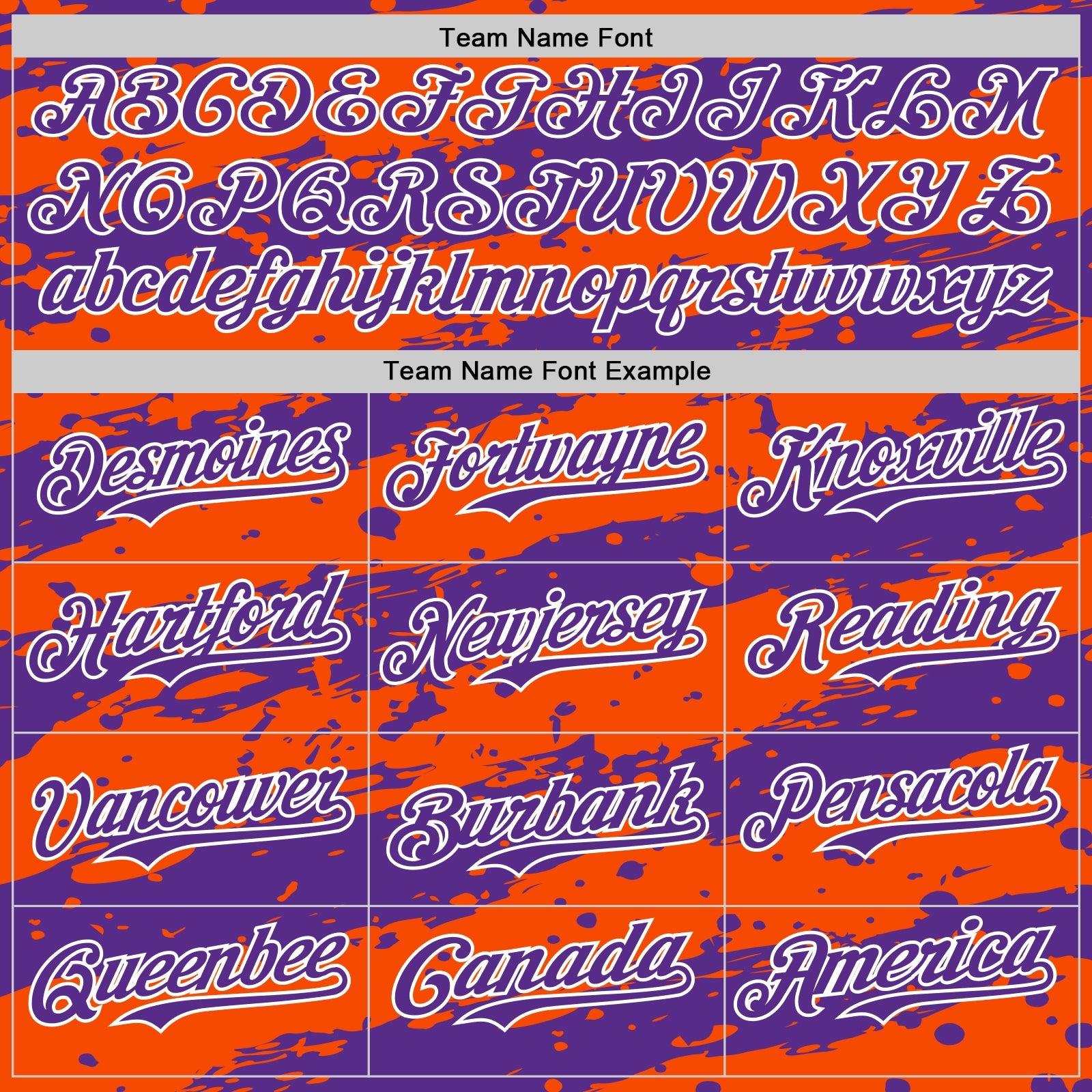 Custom Orange Purple-White 3D Pattern Design Paint Splash Stripe Authentic Baseball Jersey