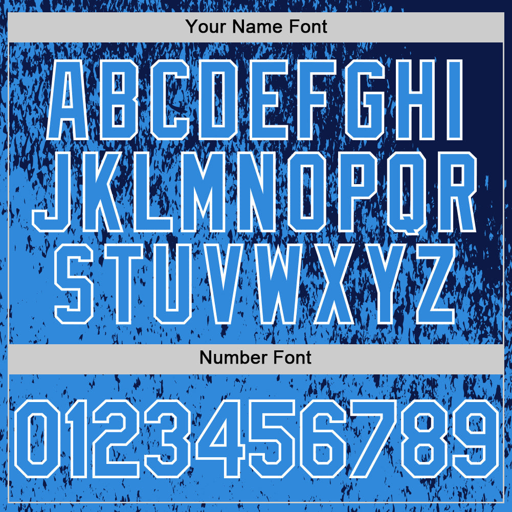 Custom Navy Electric Blue-White 3D Pattern Design Abstract Fragment Splatter Authentic Baseball Jersey