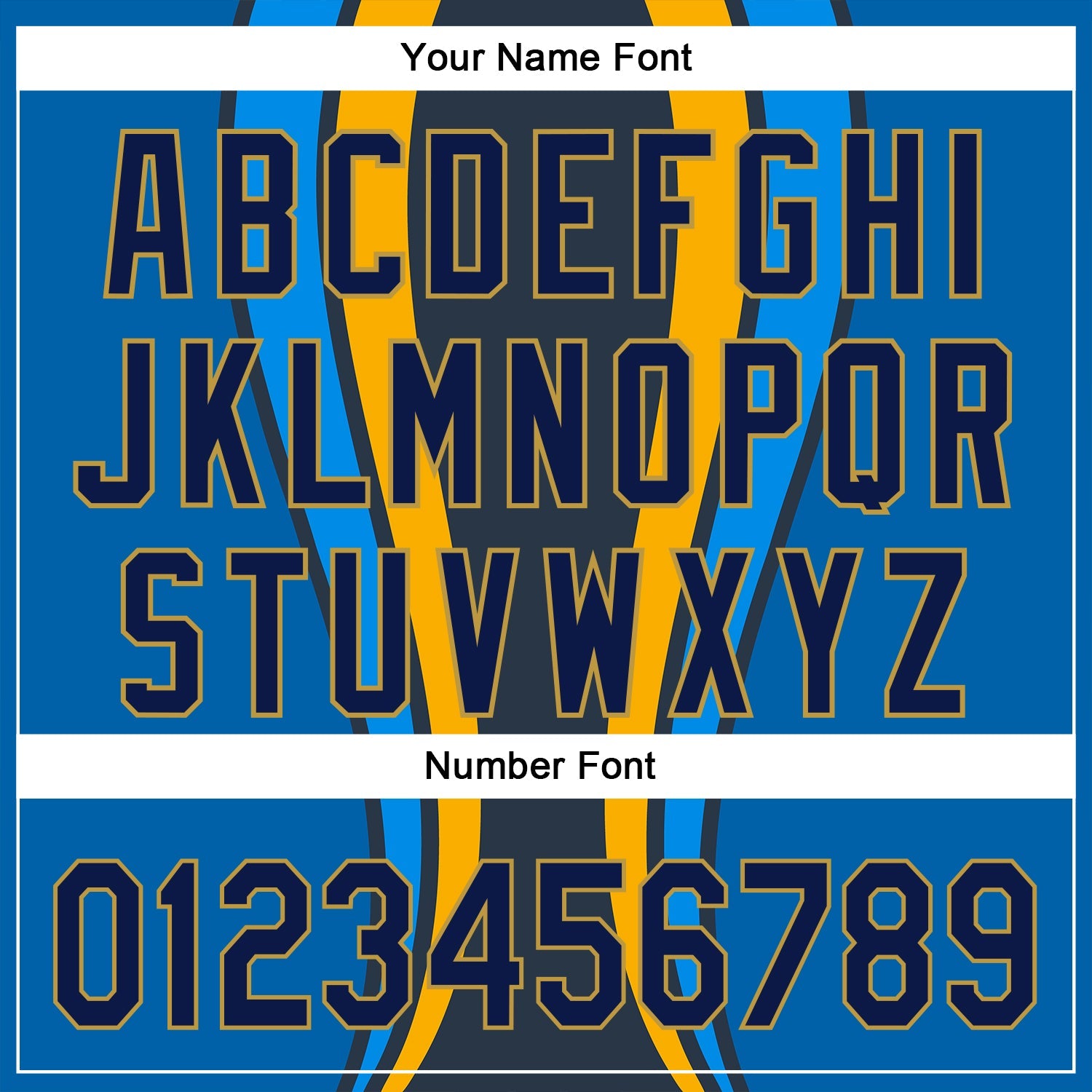 Custom Royal Navy-Old Gold 3D Pattern Design Side Stripes Authentic Baseball Jersey