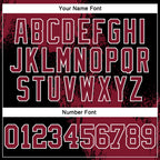 Custom Stitched Black Crimson-White 3D Pattern Design Abstract Brush Stroke Sports Pullover Sweatshirt Hoodie