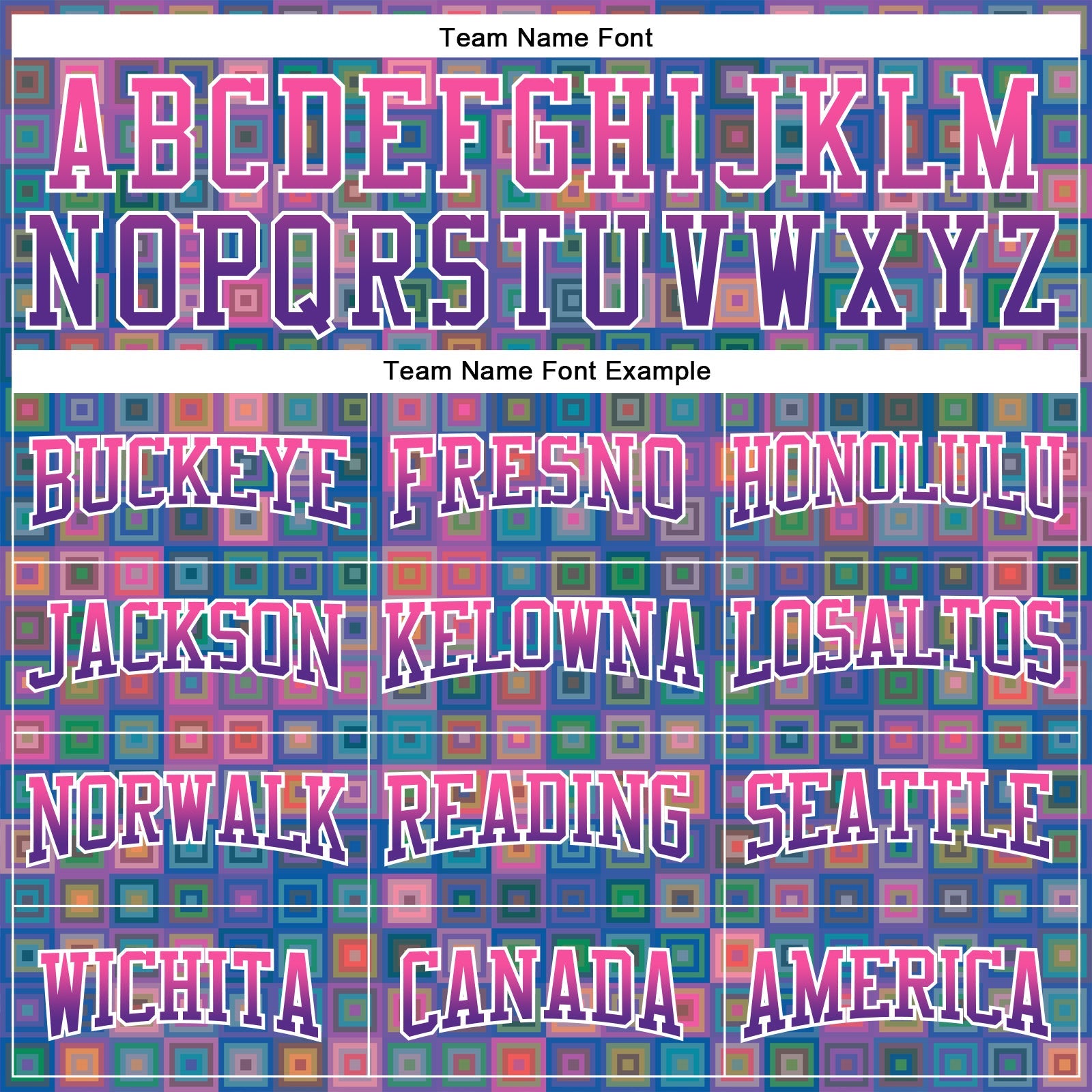 Custom Stitched Royal Pink-Purple 3D Pattern Design Geometric Gradient Square Shapes Sports Pullover Sweatshirt Hoodie