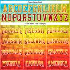 Custom Stitched Gold Red-White 3D Pattern Design Geometric Gradient Square Shapes Sports Pullover Sweatshirt Hoodie