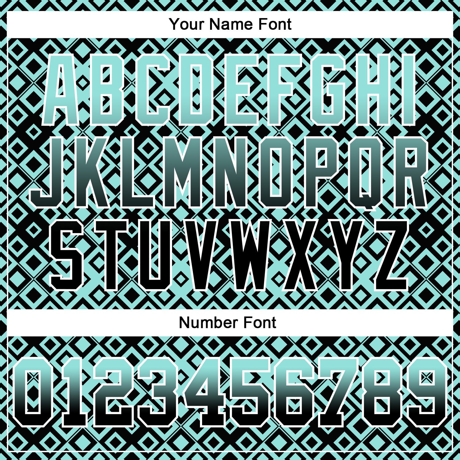 Custom Stitched Ice Blue Black-White 3D Pattern Design Geometric Gradient Square Shapes Sports Pullover Sweatshirt Hoodie