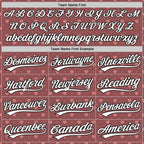 Custom Brown White-Black 3D Love Heart Valentine's Day Authentic Baseball Jersey