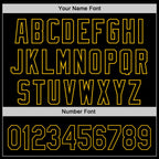 Custom Black Yellow 3D Childhood Cancer Gold Ribbon Authentic Baseball Jersey