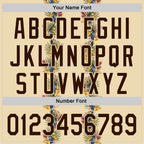 Custom Cream Brown 3D Tropical Hawaii Palm Tree And Bird Authentic Baseball Jersey