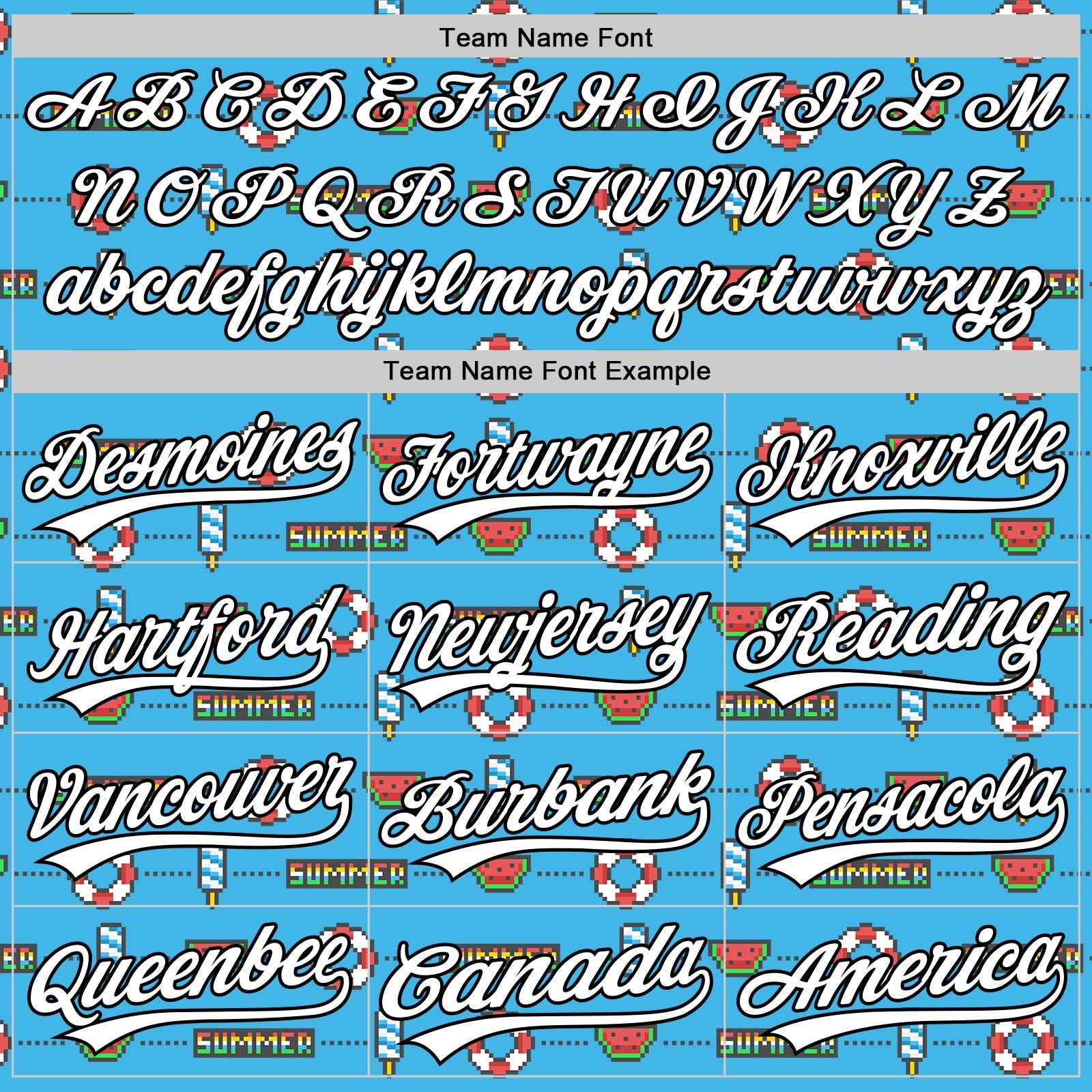 Custom Sky Blue White-Black 3D Hawaii Summer Fruit Watermelon Authentic Baseball Jersey