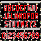 Custom Black Fire Red-White 3D Pattern Design Foodie Fast Food Sandwich Authentic Baseball Jersey