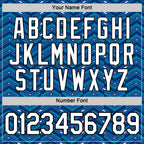 Custom US Navy Blue Royal-Lakes Blue 3D Esports Performance T-Shirt