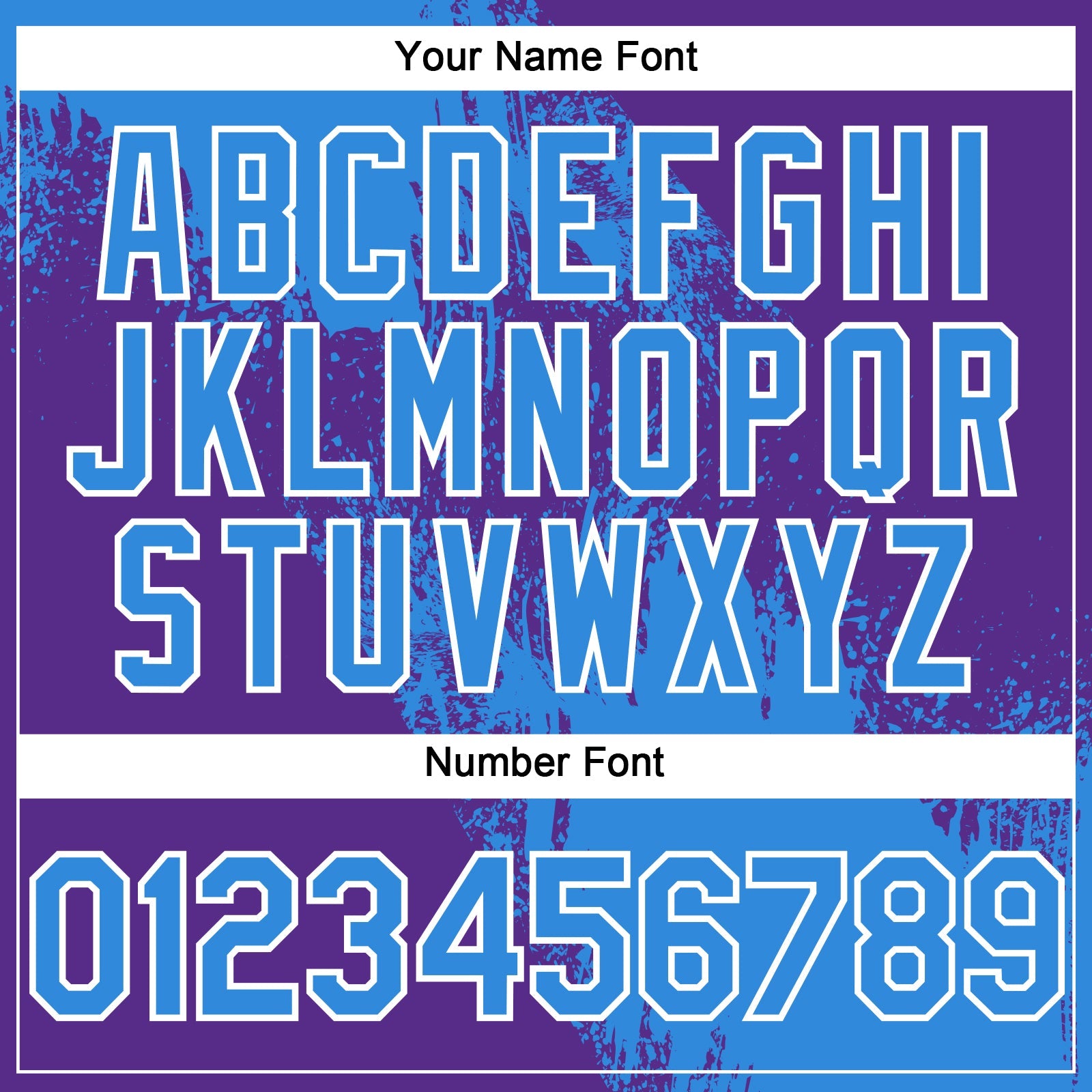 Custom Electric Blue Purple-White 3D Pattern Design Abstract Brush Stroke Authentic Baseball Jersey