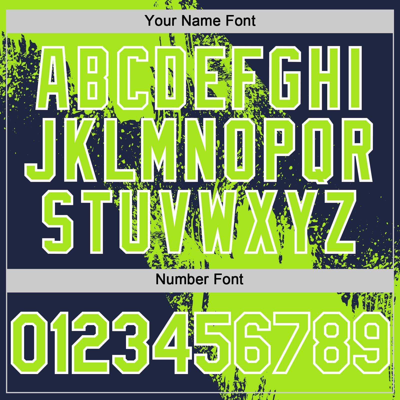 Custom Neon Green Navy-White 3D Pattern Design Abstract Brush Stroke Authentic Baseball Jersey