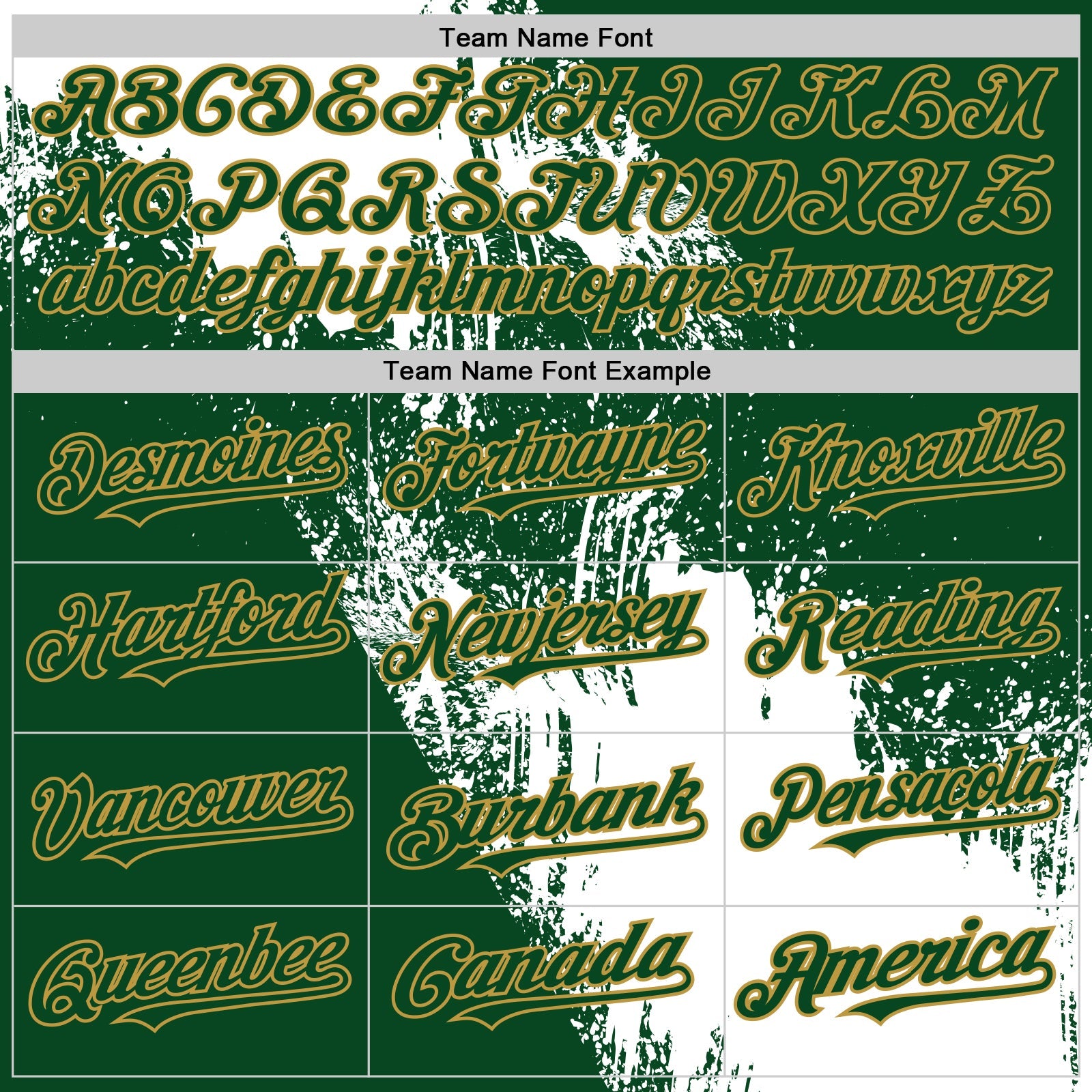 Custom White Green-Old Gold 3D Pattern Design Abstract Brush Stroke Authentic Baseball Jersey
