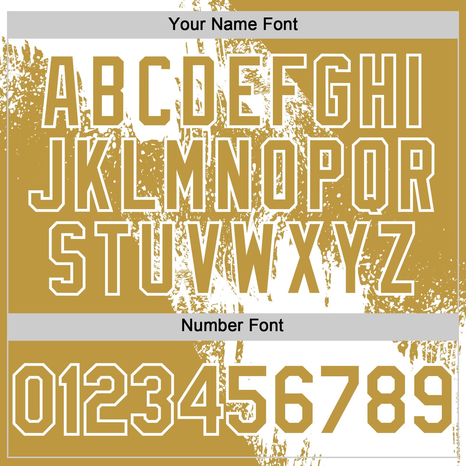 Custom White Old Gold 3D Pattern Design Abstract Brush Stroke Authentic Baseball Jersey