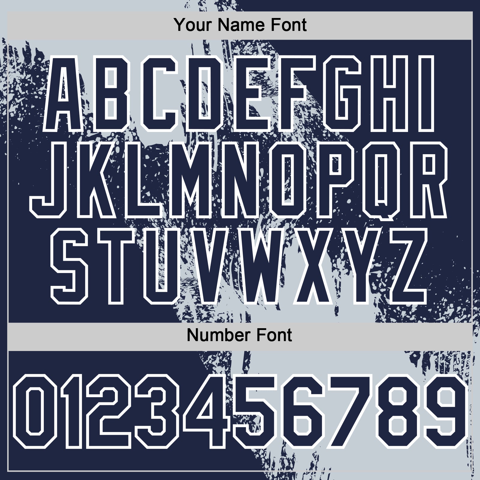 Custom Silver Navy-White 3D Pattern Design Abstract Brush Stroke Authentic Baseball Jersey