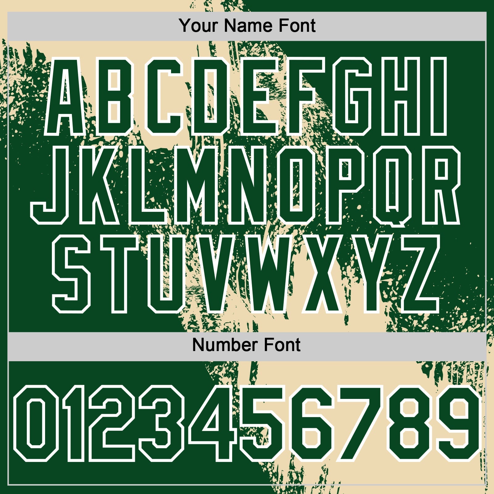 Custom Cream Green-White 3D Pattern Design Abstract Brush Stroke Authentic Baseball Jersey