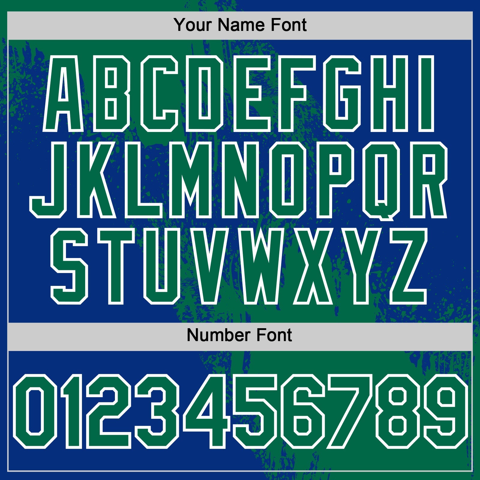 Custom Kelly Green Royal-White 3D Pattern Design Abstract Brush Stroke Authentic Baseball Jersey