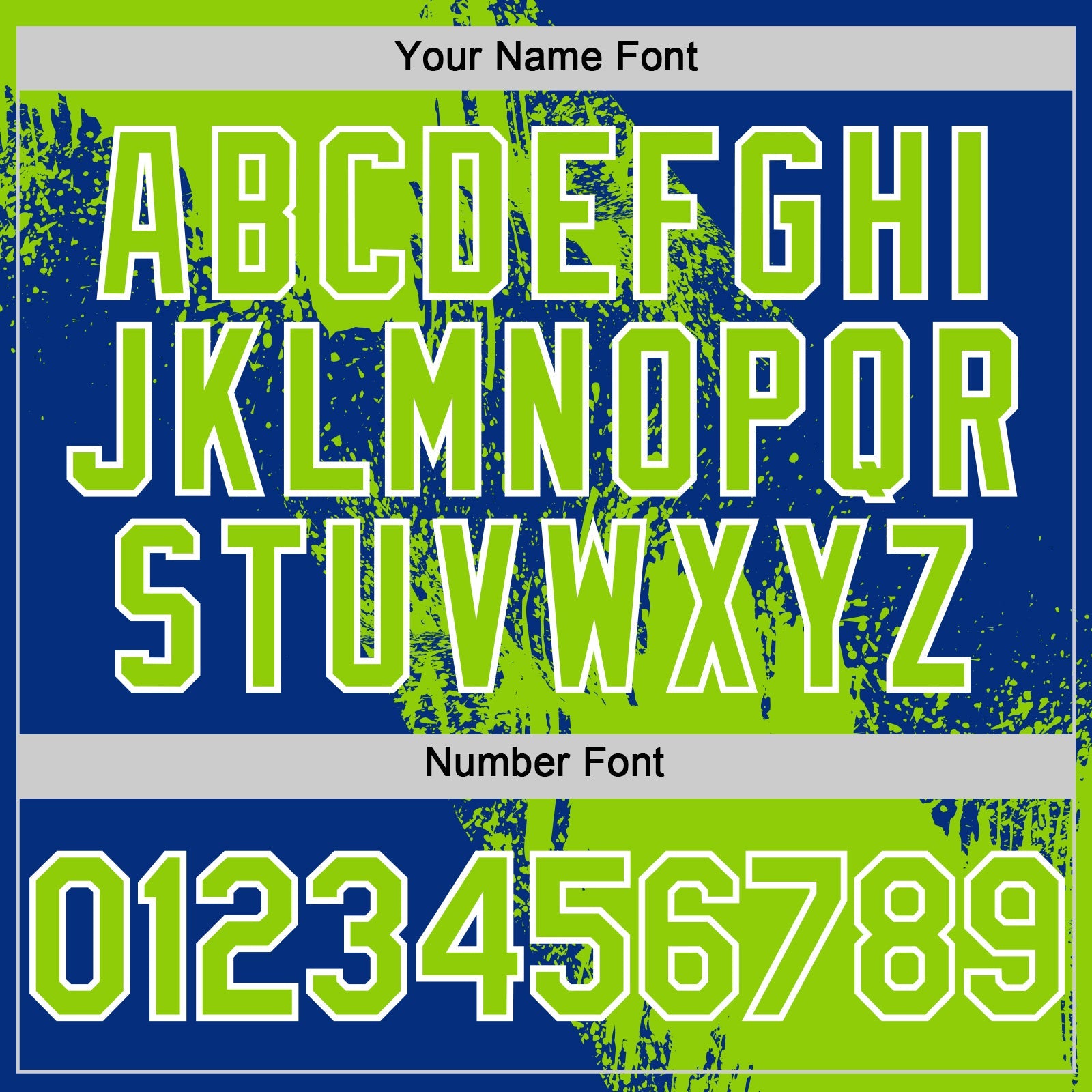 Custom Neon Green Royal-White 3D Pattern Design Abstract Brush Stroke Authentic Baseball Jersey