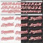 Custom Black White-Red 3D Pattern Design Constellation Space Galaxy Star Authentic Baseball Jersey