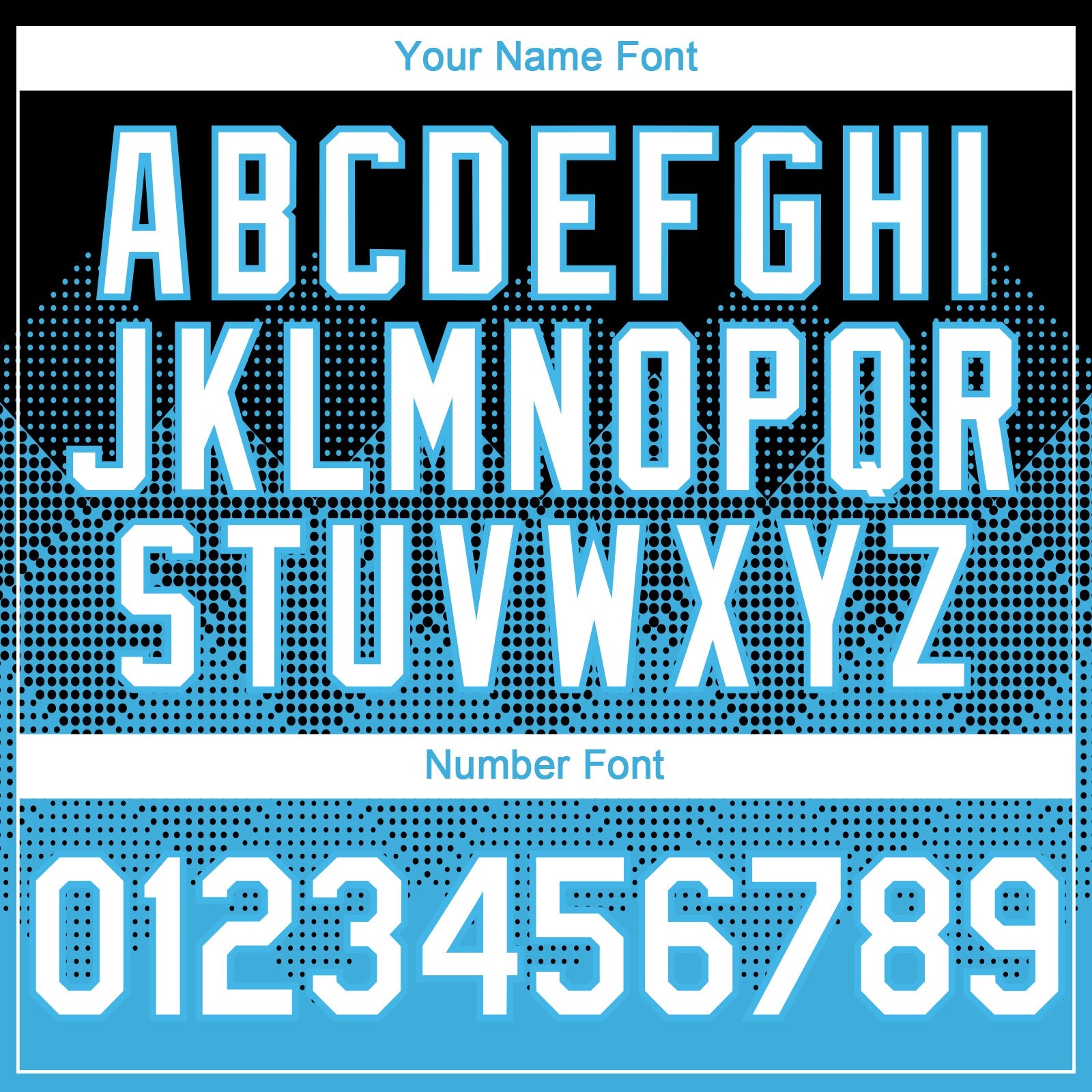 Custom Black White-Sky Blue 3D Gradient Square Shape Authentic Baseball Jersey