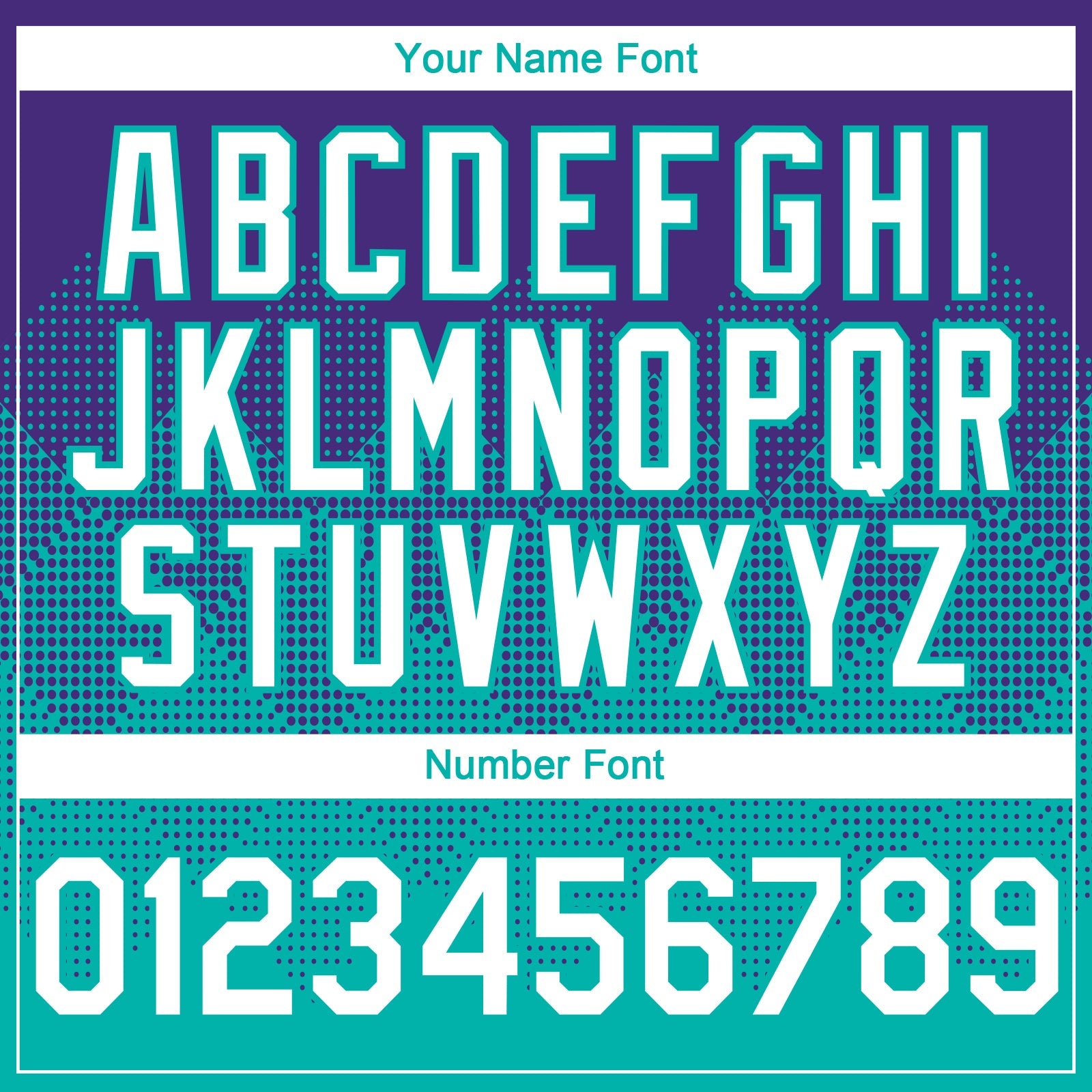 Custom Purple White-Aqua 3D Gradient Square Shape Authentic Baseball Jersey