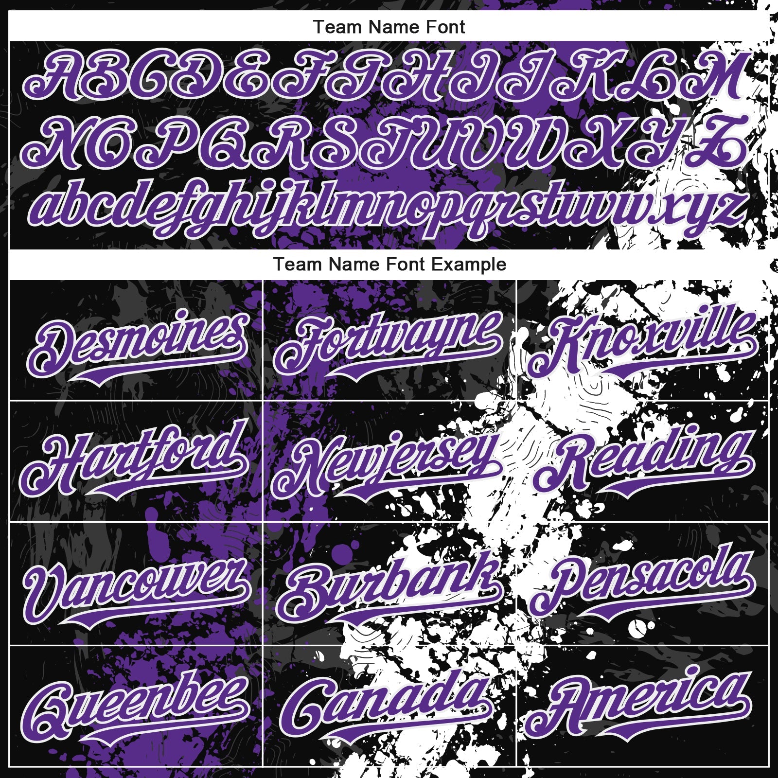 Custom Black Purple-White 3D Pattern Design Splash Authentic Baseball Jersey