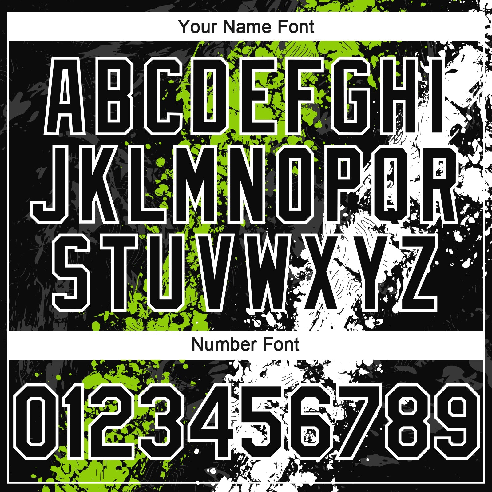 Custom Black Neon Green-White 3D Pattern Design Splash Authentic Baseball Jersey