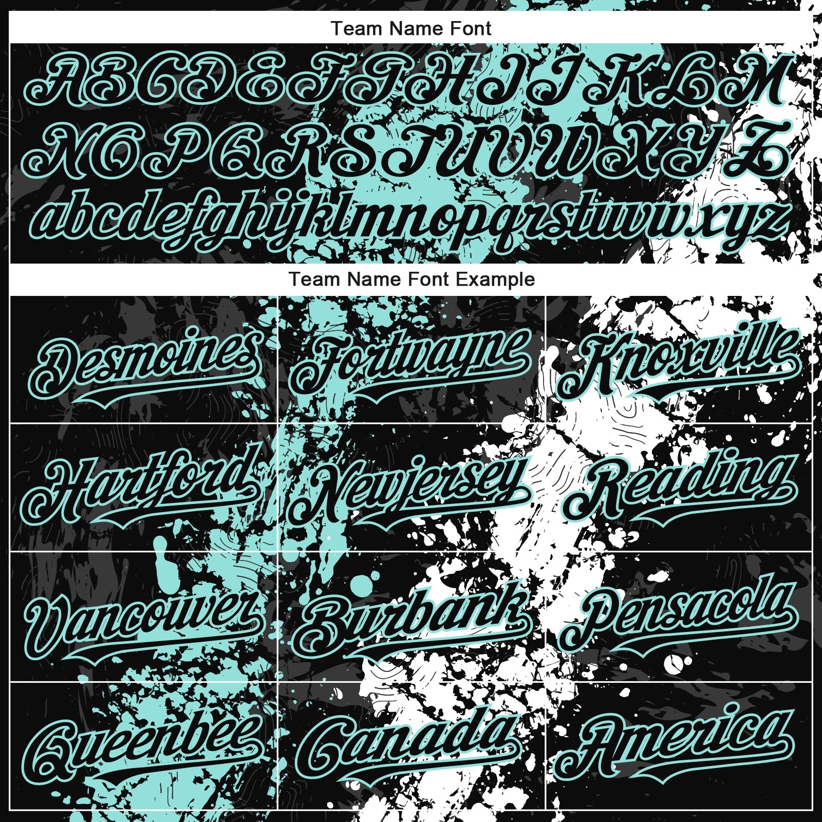 Custom Black Ice Blue-White 3D Pattern Design Splash Authentic Baseball Jersey