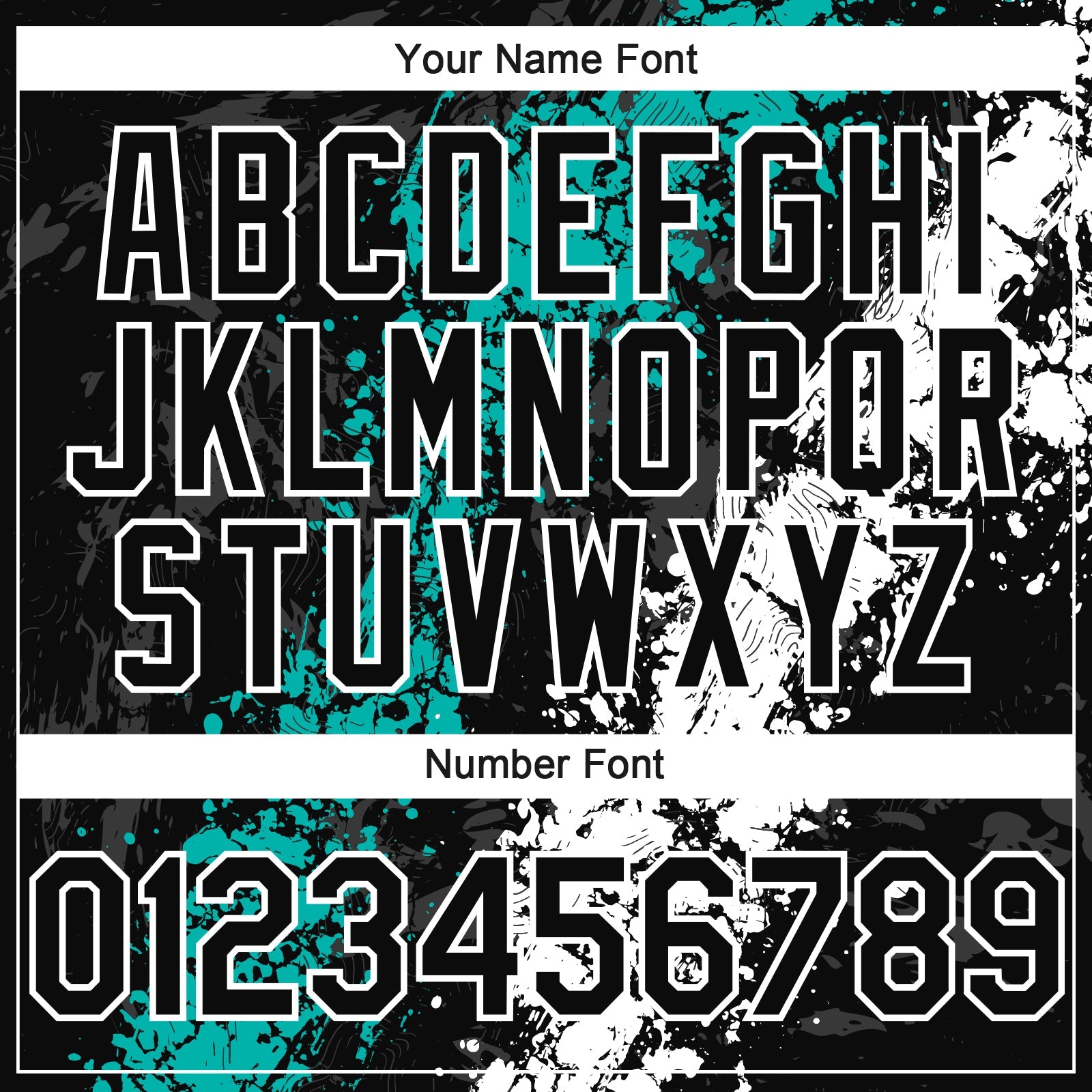 Custom Black Aqua-White 3D Pattern Design Splash Authentic Baseball Jersey